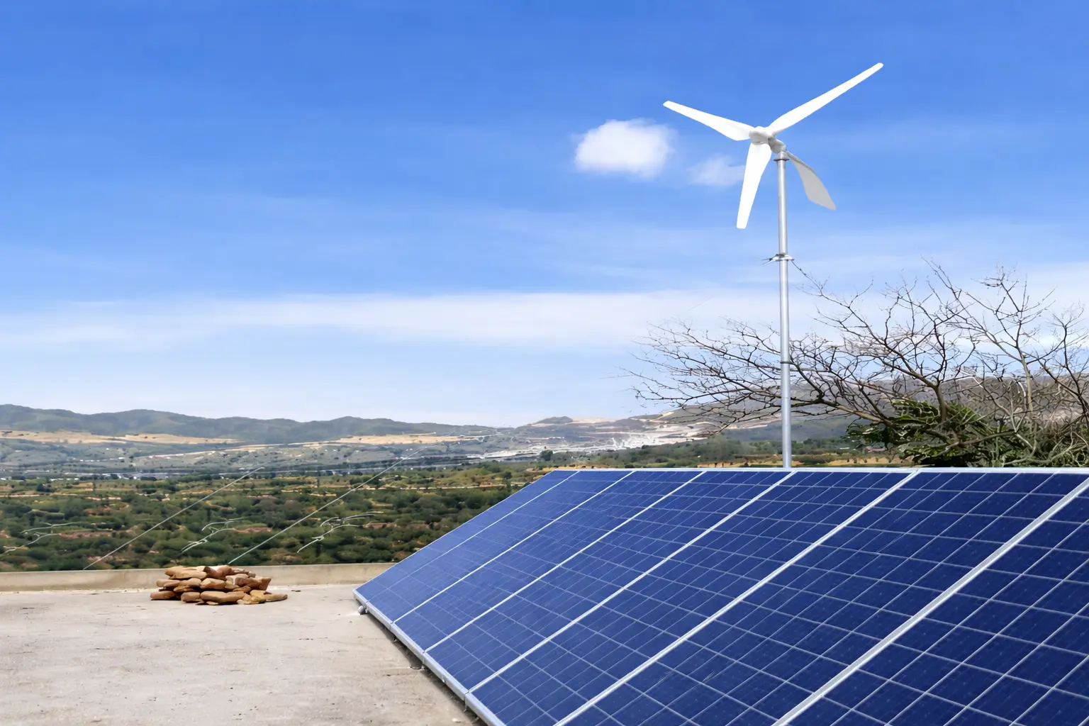 Hybrid Energy System (Solar + Wind)